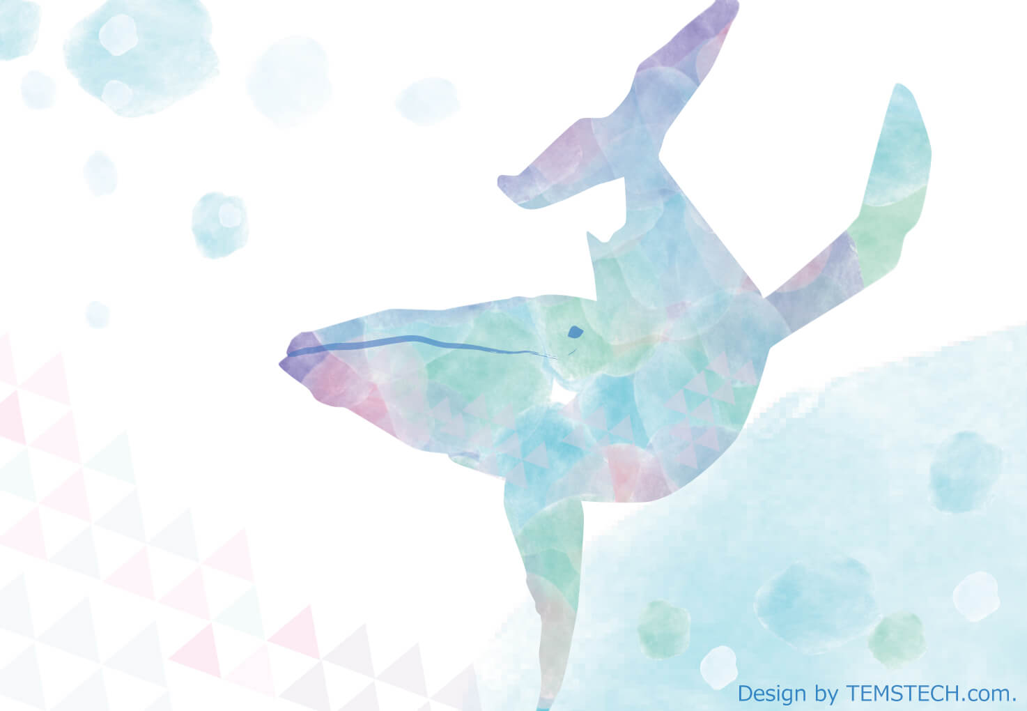 クジラの瞬きデザイン